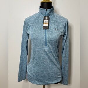 Under Armour Women's Heathered Blue Long Sleeve Tee
